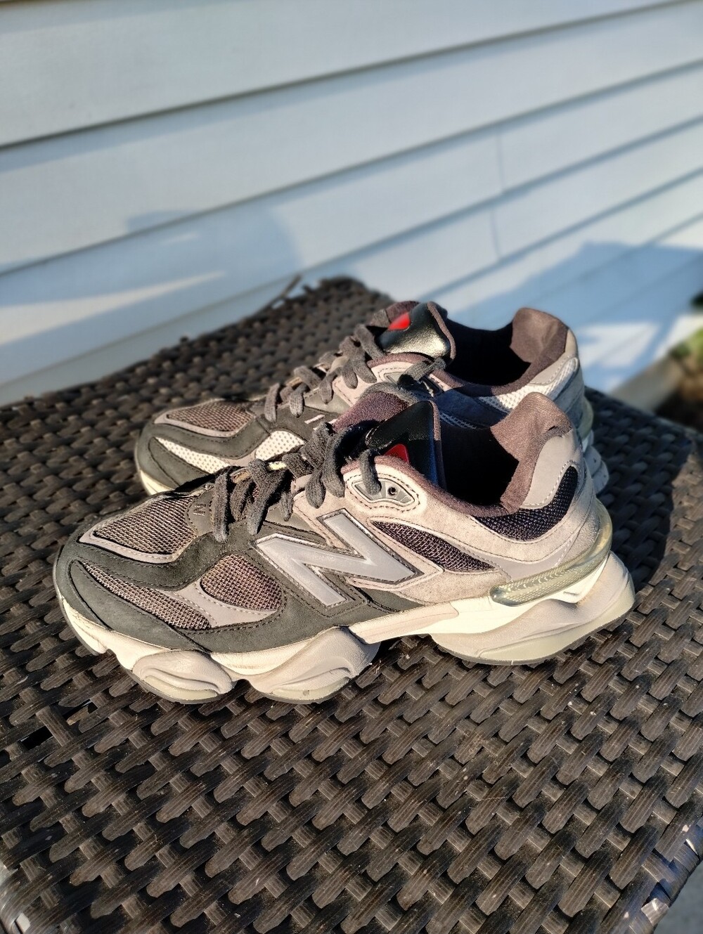New Balance 9060 U9060BLK Black Castlerock Rain Cloud Sneakers